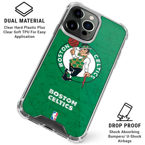 NBA Boston Celtics Green Primary Logo iPhone 16 Pro Clear Case
